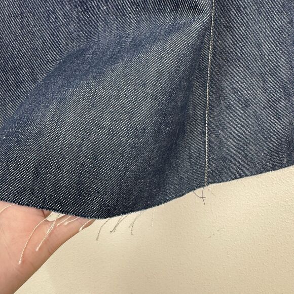 Vtg Levis Dress Womens Large Blue Engineered Dark Denim Y2K 1999 Cool Western - Picture 7 of 16